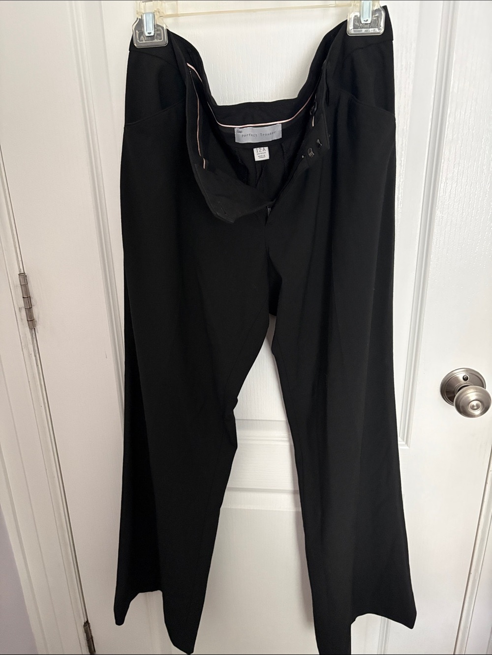 Gap Perfect Trouser Petite Sophisticate Black Wide-Leg Trousers